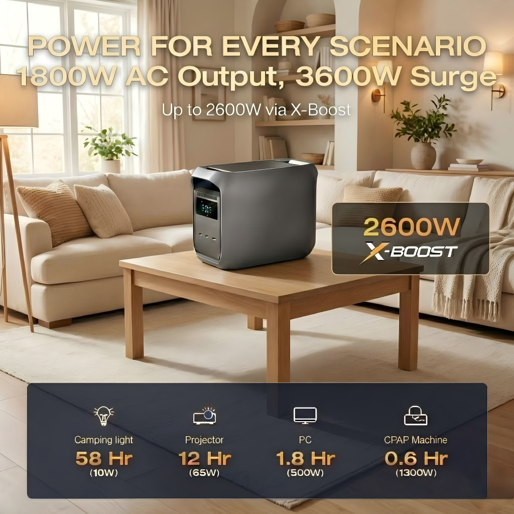 Large Capacity + Fast Charging = Endless Power, Anywhere, Anytime